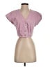 Madewell Pink Short Sleeve Blouse Size 0 - photo 1