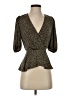 Banana Republic Brown 3/4 Sleeve Blouse Size XS - photo 1
