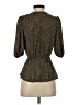 Banana Republic Brown 3/4 Sleeve Blouse Size XS - photo 2