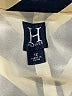 H Hilfiger 100% Silk Chevron-herringbone Ivory Gold Silk Skirt Size 12 - photo 4