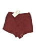 Zara Hearts Burgundy Shorts Size S - photo 2