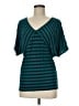 Studio M Teal Short Sleeve Top Size M - photo 1