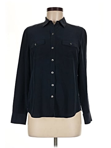 Ann Taylor Long Sleeve Silk Top (view 1)
