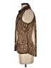 Dizzy Lizzy 100% Polyester Animal Print Brown Sleeveless Blouse Size S - photo 5