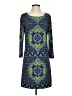 Laundry by Shelli Segal Paisley Blue Casual Dress Size 4 - photo 1