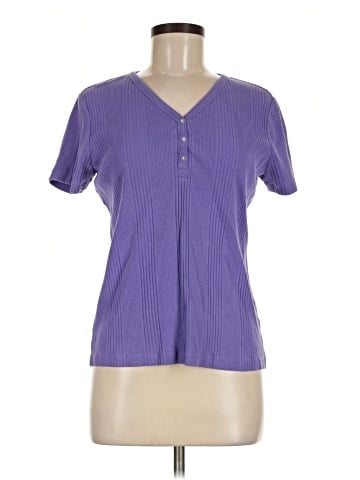 Lands' End Short Sleeve Henley (view 1)