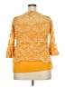 NY Collection Yellow 3/4 Sleeve Blouse Size 2X - photo 2