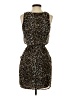 Pinky 100% Polyester Animal Print Brown Cocktail Dress Size S - photo 2