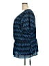 Beverly Drive 100% Polyester Blue Short Sleeve Blouse Size 20 - photo 5