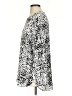 Lord & Taylor 100% Polyester Animal Print Silver Long Sleeve Blouse Size 2 - photo 5