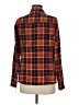 Fossil Plaid Burgundy Long Sleeve Button-Down Shirt Size M - photo 2