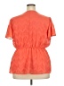 Lane Bryant 100% Polyester Orange Short Sleeve Blouse Size 18 - 20 Plus - photo 2