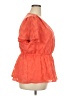 Lane Bryant 100% Polyester Orange Short Sleeve Blouse Size 18 - 20 Plus - photo 4