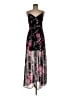 Express Outlet 100% Polyester Floral Black Cocktail Dress Size M - photo 1