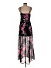 Express Outlet 100% Polyester Floral Black Cocktail Dress Size M - photo 2