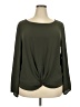 Ann Taylor LOFT 100% Polyester Green Long Sleeve Blouse Size XXL - photo 1