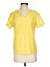 Alfred Dunner 100% Polyester Yellow Short Sleeve Blouse Size S - photo 1