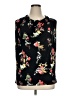 Maurices Floral Black 3/4 Sleeve Blouse Size 14 (0) - photo 1