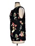 Maurices Floral Black 3/4 Sleeve Blouse Size 14 (0) - photo 5