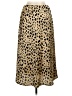 WD.NY 100% Polyester Animal Print Gold Casual Skirt Size M - photo 2