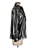 Le Superbe 100% Polyester Metallic Silver Long Sleeve Blouse Size M - photo 4