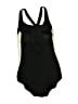 Speedo Color Block Black One Piece Swimsuit Size 6 - photo 2