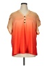 Unbranded Orange Short Sleeve Blouse Size XL (estimated) - photo 1