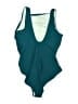 Assorted Brands Solid Teal One Piece Swimsuit Size L - photo 2