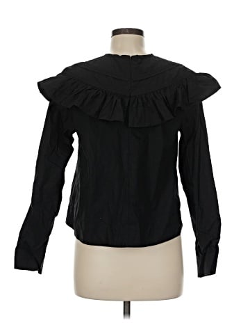 Ganni Long Sleeve Blouse (view 2)