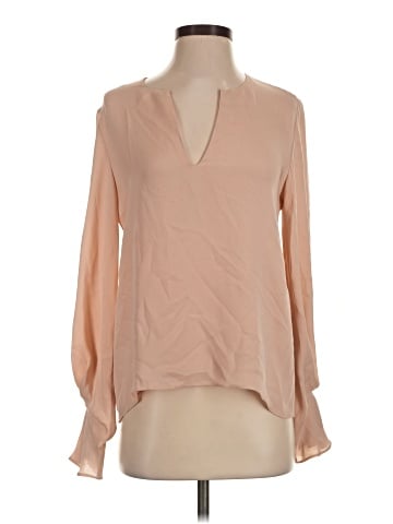 Joie Long Sleeve Silk Top (view 1)