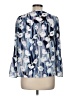 Status by Chenault 100% Polyester Blue 3/4 Sleeve Blouse Size M - photo 2