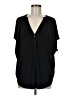 Amour Vert Black Short Sleeve Henley Size M - photo 1