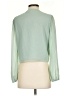 WAYF 100% Polyester Green 3/4 Sleeve Blouse Size S - photo 2