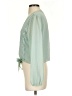 WAYF 100% Polyester Green 3/4 Sleeve Blouse Size S - photo 5