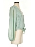WAYF 100% Polyester Green 3/4 Sleeve Blouse Size S - photo 4