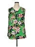 Roz & Ali 100% Polyester Green Sleeveless Blouse Size XL - photo 1
