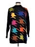 Anne Klein 100% Cotton Graphic Black Pullover Sweater Size M - photo 1