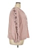vintage threadz 100% Rayon Pink Long Sleeve Blouse Size 2X - photo 4