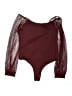 Pinkm Style Burgundy Long Sleeve Top Size XXL - photo 1