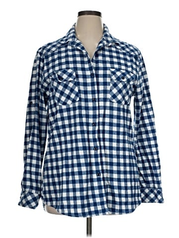 Matchstick Long Sleeve Button-Down Shirt (view 1)