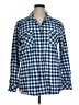 Matchstick Checkered-gingham Blue Long Sleeve Button-Down Shirt Size XL - photo 1