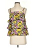 Leifnotes 100% Viscose Yellow Sleeveless Blouse Size 2 - photo 1