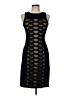 BCBGMAXAZRIA Graphic Black Cocktail Dress Size M - photo 1