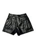 Avec Les Filles 100% Polyester Metallic Black Shorts Size XS - photo 2