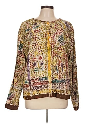 dip Long Sleeve Blouse (view 1)