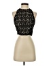 Alice + Olivia 100% Cotton Black Sleeveless Blouse Size 0 - photo 1