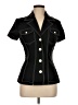 XOXO Black Short Sleeve Blouse Size 7 - photo 1