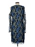 Sam Edelman 100% Nylon Print Blue Cocktail Dress Size 12 - photo 2