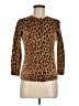 J.Crew 100% Wool Animal Print Brown Wool Pullover Sweater Size M - photo 1