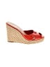 Delman Shoes Red Wedges Size 9 1/2 - photo 1